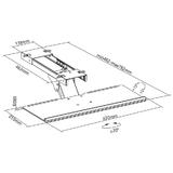 PrimeCables Cab PC 07952 openbox Monitor Desk Mounts Adjustable Computer Keyboard Mouse Platform Tray Under Table Desk Mount 