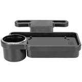PrimeCables Cab PC 08345 Laptop Stand Tablet Phone Mounts Multi Function Foldable Car Headrest Tray with Cup Holder Black Pri
