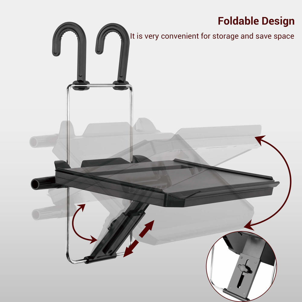 Foldable Car Back Seat Tray with Cup Holder, for Laptop, Tablet