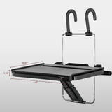 PrimeCables Cab PC 08346 Laptop Stand Tablet Phone Mounts Foldable Car Back Seat Tray with Cup Holder for Laptop Tablet Cellp