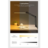 PrimeCables LVB FX310 USB Lamp 10W Dimmable Adjustable Swing Arm Eye Care Desk Lamp with Clamp PrimeCables