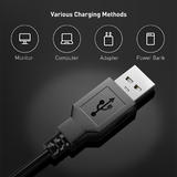 PrimeCables LVB FX310 USB Lamp 10W Dimmable Adjustable Swing Arm Eye Care Desk Lamp with Clamp PrimeCables