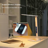 PrimeCables LVB FX015C USB Lamp Portable Eye Protection LED Bedside Desk Lamp with Wireless Charger PrimeCables