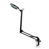 PrimeCables LVB FX308B USB Lamp Dimmable Adjustable Swing Arm Eye Care Desk Lamp with Clamp Magnifying Glass PrimeCables