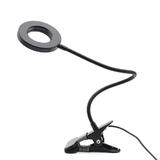 PrimeCables LVB FX307B USB Lamp LED Gooseneck Clip Magnifying Working Desk Lamp with 3 Color Modes PrimeCables