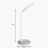 PrimeCables LVB FX025A USB Lamp Three Levels Touch Dimming Desk Lamp with RGB Atmosphere Plug in Table Lamp PrimeCables
