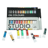 Other Brands PO2412S Paint Watercolors Pastels Great Saturation Artist Oil Paint Set Rich Vivid Oil Based Colors 24 x 12ml Tu