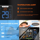 PrimeCables PC WS PT201C Monitoring Sensors Indoor Outdoor Wireless Color LCD Clock Weather Forecast Weather Stations PrimeCa