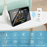 PrimeCables PC WS PT201C Monitoring Sensors Indoor Outdoor Wireless Color LCD Clock Weather Forecast Weather Stations PrimeCa