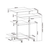 PrimeCables Cab PC 08237 openbox Standing Desk Desk Converter Height Adjustable Multi Purpose Mobile Standing Desk Black Prim