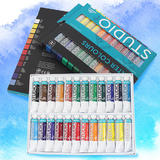 Other Brands PW1812S Paint Watercolors Pastels Premium 18 X 12ml Tube Watercolor Paint Set for New Learner and Professional A