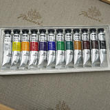 Other Brands PO1240A Paint Watercolors Pastels Vibrancy Oil Painting Colors for Professionals Artists 40ml Tube 12 Assorted C