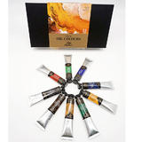 Other Brands PO1222M Paint Watercolors Pastels Vibrancy Oil Painting Colors for Professionals Artists 22ml Tube 12 Assorted C