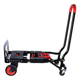 PrimeCables PC YZHT8046 File Carts Heavy Duty Folding Hand Truck 265lbs Capacity Multi Position Dolly with 4 Wheels PrimeCabl