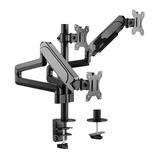 PrimeCables Cab PC 08210 openbox Monitor Desk Mounts Triple Monitor Stand Full Motion Articulating Aluminum Gas Spring PrimeC