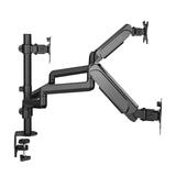 PrimeCables Cab PC 08210 openbox Monitor Desk Mounts Triple Monitor Stand Full Motion Articulating Aluminum Gas Spring PrimeC