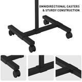 PrimeCables Cab QFPRT 01 Speaker Projector Mount Heavy Duty 2 Shelves Height Adjustable Mobile Projector and Laptop Stand Pri