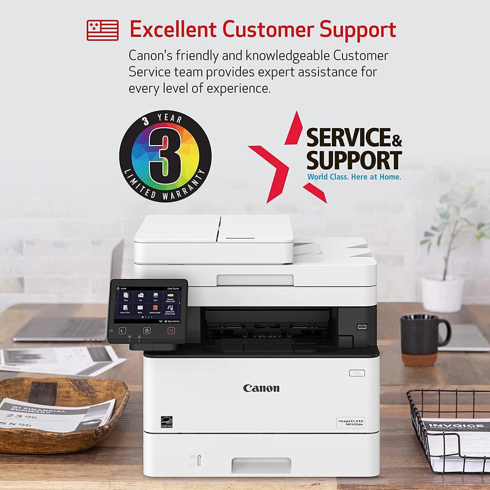 Canon ImageClass MF455dw Wireless Black & White AllinOne Laser