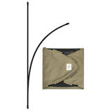 Furrytail LVTH FT CN621TBEDG Cat Furniture Carrier Accessory Foldable Go Glamping Cotton Canvas Cat Tent Green FurryTail