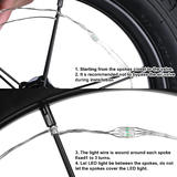 No Brand PC LG BL02 1 LED Bulb 2 Tire Pack LED Bike Wheel Lights