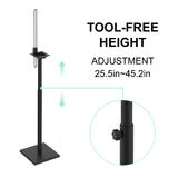 No Brand Cab QFSPS01 02 Electronic Accessories Retractable screw fixing speaker stand