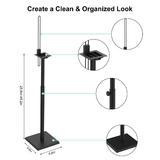 No Brand Cab QFSPS01 02 Electronic Accessories Retractable screw fixing speaker stand