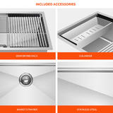 LIVINGbasics LVB HSL3018A Sink Accessories Kitchen Sink