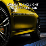 No Brand LVB BKB M1 Gaming Accessories Car Door Welcome Projector Universal Car Courtesy Door Ambient Lights Angel Wings