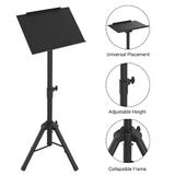 PrimeCables Cab QFLS01 01 Electronic Accessories Universal Laptop Projector Tripod Stand Foldable DJ Rack Stand Height Adjust