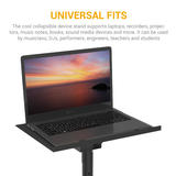 PrimeCables Cab QFLS01 01 Electronic Accessories Universal Laptop Projector Tripod Stand Foldable DJ Rack Stand Height Adjust