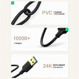 PrimeCables PC Cab CC0021 3FT USB 3 0 USB 3 0 A Male to USB A Male Cable 5Gbps Data Transfer Cord for Hard Drive 3ft PrimeCab