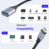 PrimeCables PC DA CC0010A Tablet Smart Phone Adapters USB A 3 0 to TYPE C 3 1 OTG Adapter Compatible with Thunderbolt 3 MacBo