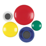 Other Brands STP10673 Board Accessories Staples Coloured Button Magnets Classic Colours 30 Pack