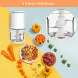 No Brand LB KA FTFP108 Blenders Electric Food Chopper Portable Mini Food Processor with Scale for Spices Vegetables Baby Food