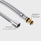 LIVINGbasics SN BA H8207S BN Shower Heads Pull Down Kitchen Faucet Replacement Hose with Stainless Steel Docking LIVINGbasics