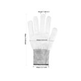 No Brand LVB BKB GL03WH Holiday Lighting LED Luminous Colorful Light Nylon Gloves for Halloween Christmas Party White XL Size