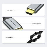 PrimeCables PC Cab UA09 USB 3 0 USB C to HDMI Cable Adapter USB Type C to HDMI Cable Thunderbolt 3 6ft PrimeCables