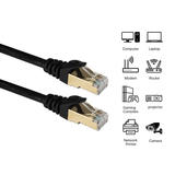 No Brand CAB CAT7 SPEEDEX 100FT BLK Cat7 Network Ethernet Cable Speedex 100FT Cat 7 High Speed 10 Gigabit FT4 CMR Shielded Pa