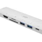 Monoprice Canada Cab 43790 USB 3 0 Adapters Monoprice 7 in 1 USB C Multiport 4K HDMI Adapter