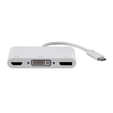Monoprice Canada cab 27282 USB 3 0 Adapters USB Type C to 4K DisplayPort HDMI and Single Link DVI D Passive Adapter Monoprice