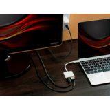 Monoprice Canada Cab 15244 Mini DisplayPort Cable Adapters Monoprice Select Series USB C to HDMI and USB C F Dual Port Adapte