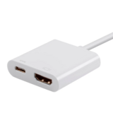 Monoprice Canada Cab 15244 Mini DisplayPort Cable Adapters Monoprice Select Series USB C to HDMI and USB C F Dual Port Adapte