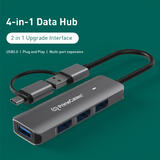 PrimeCables PC U3 HU402 USB 3 0 Adapters USB C USB A to USB Adapter 4 Port USB 3 0 High Speed Portable Hub PrimeCables