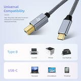 PrimeCables PC Cab CB 6FT USB 2 0 USB 2 0 Type c to Type b Cable 6ft