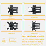 PrimeCables Cab QFA01N 223A Wall Mount Brackets Not display 13 42 inch 360 Degree Rotating Full Motion TV Wall Mount Stand Pr