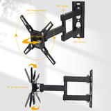 PrimeCables Cab QFA01N 223A Wall Mount Brackets Not display 13 42 inch 360 Degree Rotating Full Motion TV Wall Mount Stand Pr