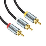 PrimeCables PC Cab AU13A Professional Audio Cables 3 RCA male to male