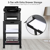 Moustache MOF LZ 3708 Printing Accessories 3 levels Printer stand with drawer