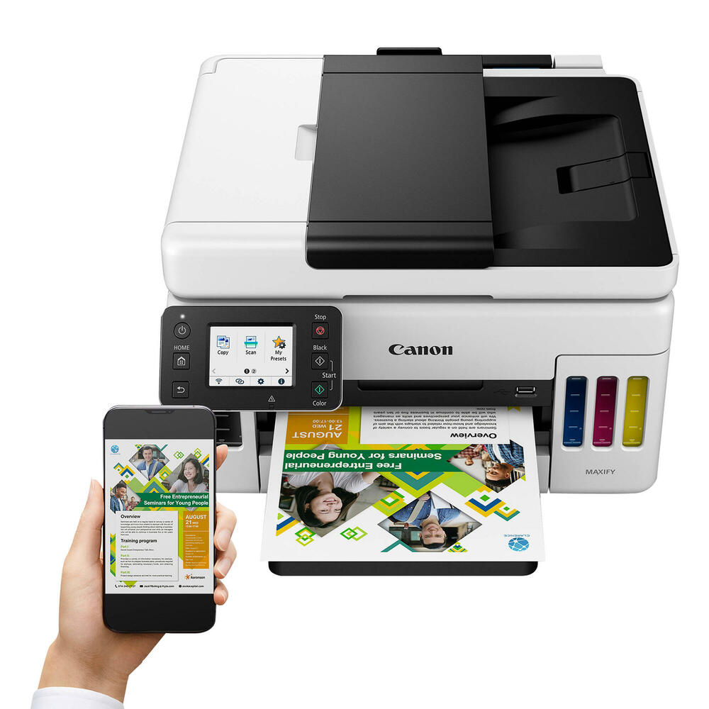 Canon MAXIFY GX6021 MegaTank Wireless AllInOne Color Inkjet Printer