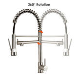 LIVINGbasics SN BA AQDO 01 Kitchen Fixtures Pull Double Head Faucet